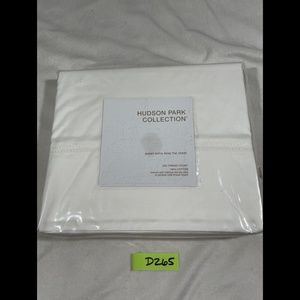 NIB [ QUEEN ]‎ 600TC Cotton Extra Deep Flat Sheet for Hudson Park